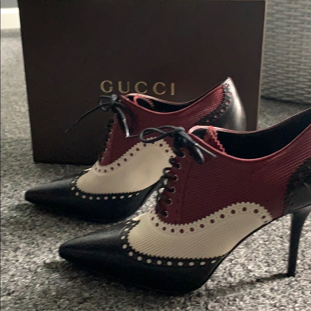 NEW GUCCI Gia oxford pumps